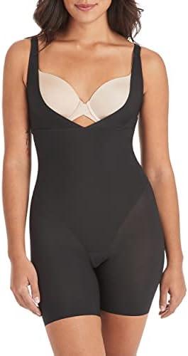 Maidenform Women's Shapewear Tummy Control Bodysuit, Tummy Control Body Suit, High-Waist Thigh Slimmer, Shapewear for Women, XL