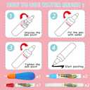 Water Doodle Mat- Kids Painting Writing Doodle Board Toy - Color Drawing Mat Bring Magic Pens Educational Toys for Age 2 3 4 5 6 7 8 9 Year Old Girls Boys Toddler Present