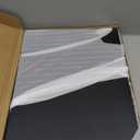 Rectangular Mother of Pearl Serving Tray, Handmade Ottoman Decorative Shell Tray with Handles for Fruit Bread Tea Breakfast Coffee Table Party Home Decor (Black Wicker Butterfly)