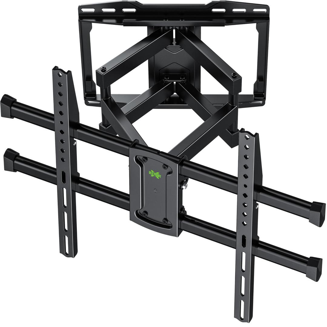 USX Mount Full Motion TV Wall Mount for 42-97 Inch TVs, Swivel and Tilt Wall Mount TV Barcket with Extension, Max VESA 600x400mm & 16" Wood Studs，Fit Most 75 85 86 90 95 inch TVs