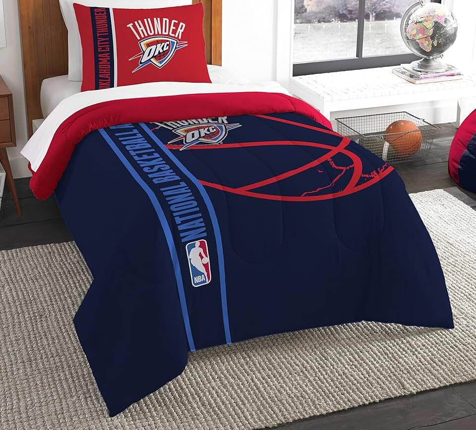 Northwest NBA Unisex-Adult Comforter and Sham Set Twin