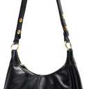 Crescent Shoulder Bag for Women Cute Underarm Tote Purse, Mini Clutch with Zipper Closure, Comes with Adjustable Strap