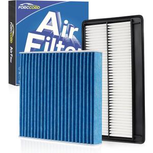 Cabin & Engine Air Filter Fit for Acura MDX 3.5L (2022-2025 2026), Honda Pilot 3.5L (2023-2025 2026) Activated Carbon Cabin Filter Replacement CF11182 17220-61A-A00 Car Accessories