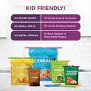 GripStic 12pc Assorted Bag Clips. Durable and reusable chip clips seal food bags air tight. Set includes: (2) 5" Blue, (3) 7.25" Purple, (3) 8.75" Orange, (3) 11.25" Green, (1) 13" Pink.