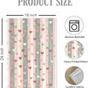 Decorative Hand Towel 16x24 Inches  Heart Pattern Stripe Kitchen Towel for Bathroom, Dish, Face, Holiday, Valentines Day & Gifts 601