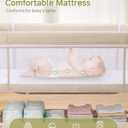 Baby Bassinet Bedside Crib, 3-in-1 Baby Bassinet Bedside Sleeper，Rocking Bedside Bassinet with Wheels, Adjustable Easy Folding Portable Bed for Infant Newborn (Beige)