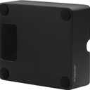 Normcore Compact Espresso Knock Box, Metal Coffee Knock Box, Heavy-Duty Knockbox, Anodized Aluminum, Espresso Accessories for Coffee Grounds, Black