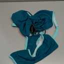 ZAFUL Womens Tankini Swimsuits Tummy Control Bathing Suits 2025 Two Piece Color Block Swim Suit with High Waisted Bottom S