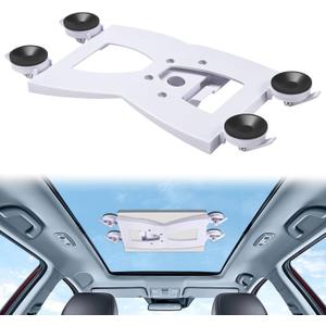 GADFISH Adjustable Starlink Mini Roof Mount, Starlink Mini Mount with 4 Adjustable Suction Cup, Anti-Gravity Starlink Mini Holder for Outdoor Travel / Campin / RV Receiving Signal, White