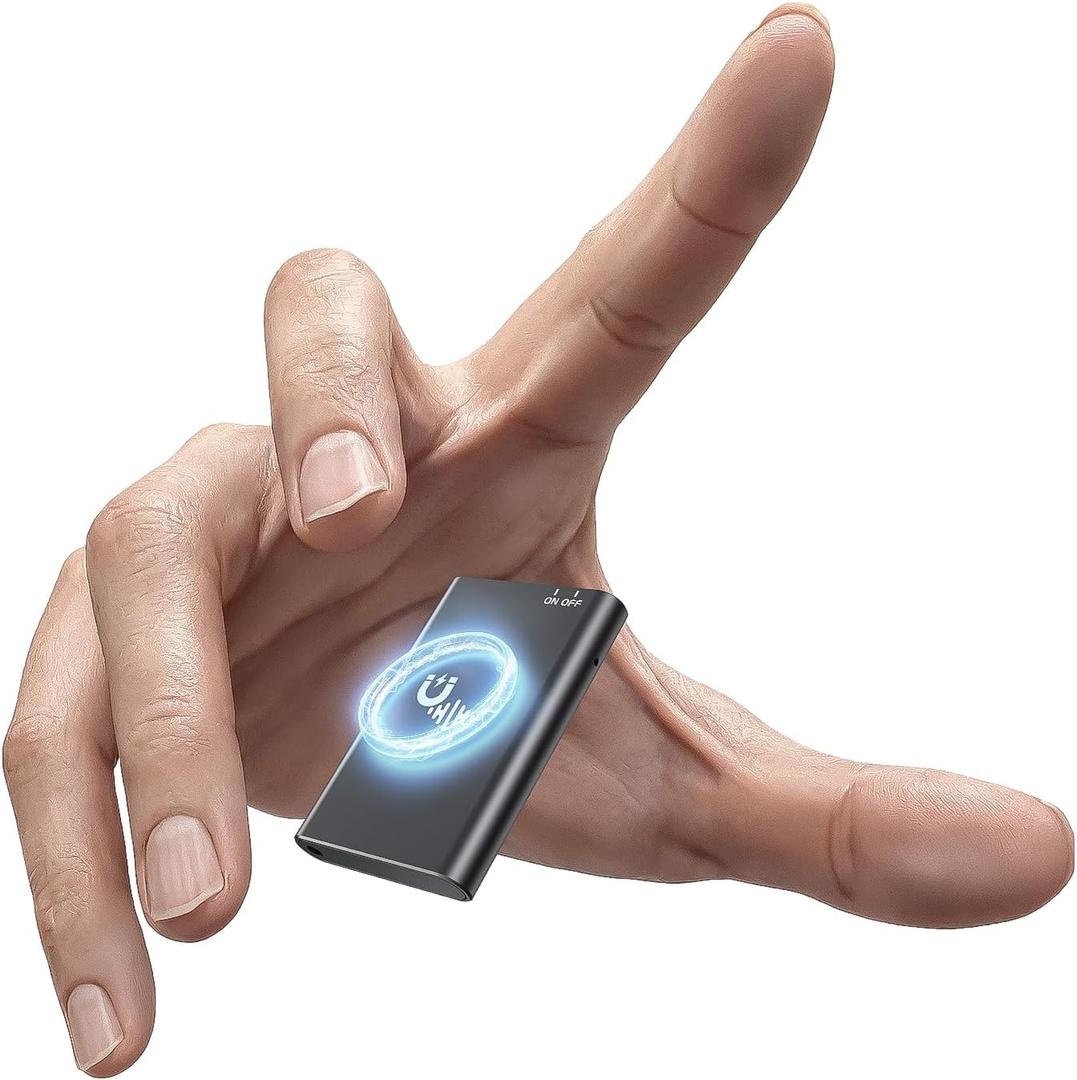 64GB Magnetic Voice Recorder - Lymorvex Voice Activated Recorder AI-Intelligent Noise Reduction, 4800 Hours Recording Device & USB-C Audio Recorder for Lectures, Meetings, Interviews