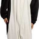 Bioworld Penguin Adult Hooded Kigurumi Onesie Costume Union Suit (White, M)