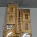 Kids' Wall Bookshelves  Set of 3 Scalloped Floating Shelves, 0.8" Thick Nursery Book Shelves with Wooden Hooks, Perfect for Boys & Girls  Decorative Wall Organizer for Toys, Photos & Decor, Brown