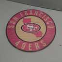 San Francisco 49ers Wood Sign 12 Inch Round State Design