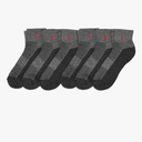 POLO RALPH LAUREN Men's Athletic Performance Cotton Ankle Socks-6 Pair Pack-Moisture Wicking Mesh 12-17