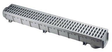 NDS 864G Pro Series Channel Drain, Gray, 5-In. - Quantity 1