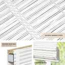 LazBlinds No Tools No Drill Cordless Bamboo Roman Shades, Light Filtering Window Treatment, Roll Up Bamboo Blinds for Windows 30'' W x 64'' H, Whitewash T