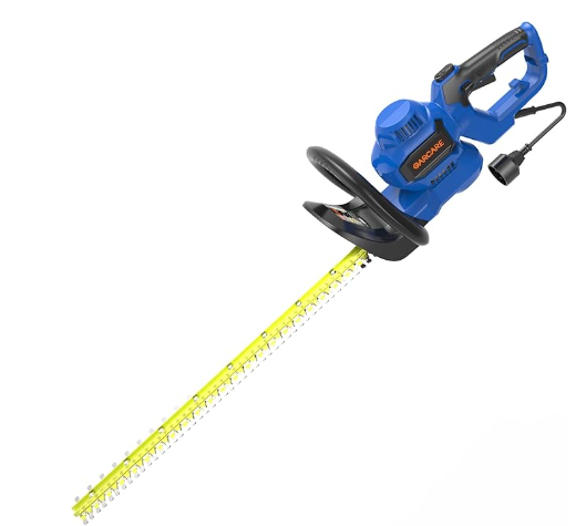 GARCARE Electric Hedge Trimmer Corded-Powerful 4.5Amp Hedge Shears with 24-Inch Dual Action Blades Rotary Handle Bush Trimmer for Hedges Branches and Shrubs