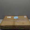 Pull out Cabinet Organizer, 1-Pack Expandable(13.6"-24") Silde out Drawers with Raising Pad for Framed Cabinets, Adjustable Full-Extension Adhesive Roll out Shelves for Kitchen Pantry Home Pot and Pan