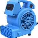 1/8 HP 600 CFM Air Mini Mover Carpet Dryer Floor Fan with High-Power Airflow for Fast Drying WWD00