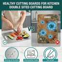 Katuchef Titanium Cutting Board for Kitchen, Pure Katu chef Titanium Cutting Boards, Double Sided Non Toxic Chopping Board for Cutting Meat Vegetable Fruit,Easy to Clean(S+L+XXL)