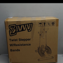 Stepper Machine with Resistance Bands, Mini Stepper with 300LBS Weight Capacity, Twist Stepper for Full Body Workout, Adjustable Step Height, Smooth and Quiet, Step Machine for Men Women