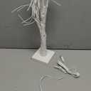 Woohaha Birch Tree Christmas Decorations Indoor for Home,2ft 24LED Warm White Light Up Birch TreeBattery&USB Tabletop Timer Artificial Mini Christmas Tree with Lights for Holiday Party Wedding (1ft 8in)