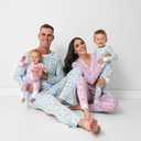 Little Sleepies Mens Pajamas Top, Soft Viscose from Bamboo, Family Matching (Blue, XXL)
