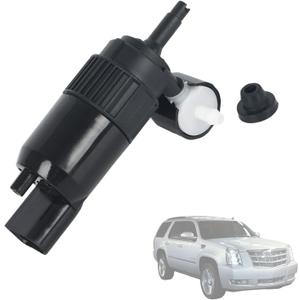 84801575 Front Windshield Washer Pump Replacement Compatible with Cadillac Escalade ESV, Suitable for Chevrolet Bolt EUV and EV Suburban Tahoe GMC Yukon XL, Direct Fit Windshield Cleaning Assembly