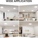 WKONCLDY 6PACK 3200lm LED Flush Mount Ceiling Light, Super Slim 12 inch LED Ceiling Light, 5000K Daylight LED Ceiling Light for Bedroom, Living Room, Dining Room, Garage and Office (White, Six Pack)