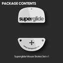 Pulsar Gaming Gears Superglide - Fastest and Smoothest Mouse Feet/Skates Made with Ultra Strong Flawless Glass Super Fast Smooth and Durable Sole for Vaxee XE