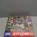 Springbok - Camping World - 1000 Piece Jigsaw Puzzle- Illustration Features Camping at It's Best