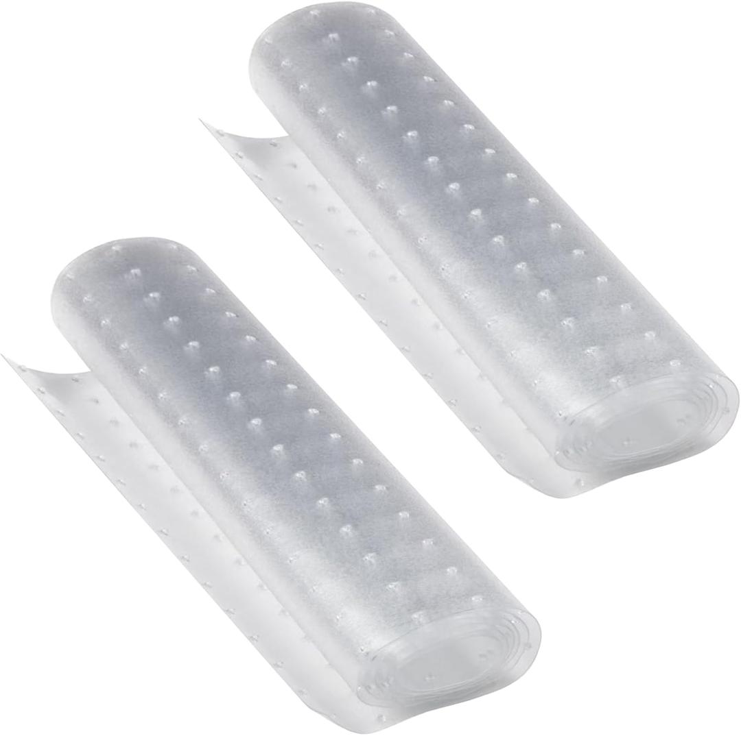 Pet Carpet Protector for Doorways - 14.9x43.3 Clear Heavy-Duty PVC Scratch Guard | Waterproof, Non-Toxic, Cut-to-Fit Runner for Dogs & Cats (Stops Scratching, Stains) (Clear, 2 PC)