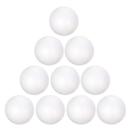 uxcell 12Pcs 2" White Polystyrene Foam Balls Smooth Round Solid Ball for Crafts, Art, DIY, Household, Party Decorations