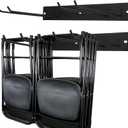 2 Pack Folding Chair Storage Rack for Chair Organization and Garage Wall Mount Storage, Garden Tool Rack Organizer