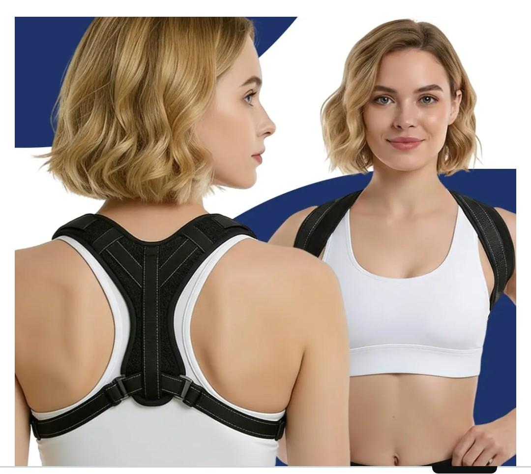 Posture Corrector for Men and Women, UltraSupport+ Comfortable Upper and Back Brace, Pain Relief from Bad Posture for Slumping Shoulders, Hunching, Shoulder Pain Neck. Adjustable Back Straightener.
