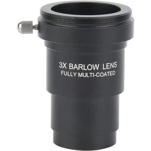 Barlow Lens, 1.25 inch 3X Barlow Lens with M42x0.75 Thread Interface for 1.25 Inch Astronomical Telescope Eyepieces