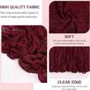 4 Pack 120 Inch Burgundy Cheesecloth Table Runner Boho Rustic Gauze Sheer Romantic 10 FT Long Cheese Cloth Table Runner for Bridal Baby Shower Wedding Party Birthday Holiday Home Easter Decor