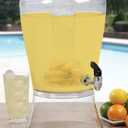 CreativeWare 3 Gallon Beverage Dispenser With Ice Cylinder And Fruit Infuser