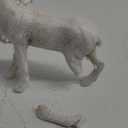 DN DECONATION Reindeer and Christmas Tree Decoration Set of 5  Xmas Deer Figurines and Tree Statues  White & Gold Resin Christmas Figurines for Table Decor, Mantle Decor, Holiday Decorations Indoor