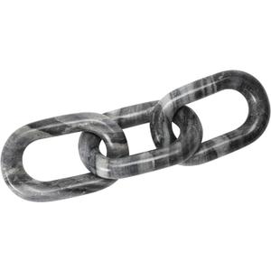Bloomingville Decorative Marble Chain, Variegated Grey Tones