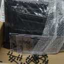 12 Pack Large Shoe Storage Box, Clear Shoe Storage Organizer with Magnetic Door, Stackable,Shoe Containers For Display Sneakers, Easy Assembly, Fit up to US Size 12, Black