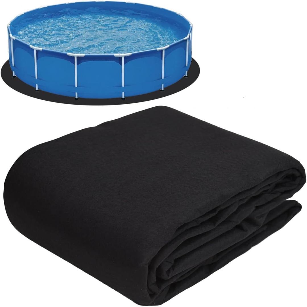 10 FT Pool Pad for Above Ground Pools, Pool Liner Pad Under Pool Mat for Above Ground Swimming Pools or Hot Tub Mat, Under Pools Ground Pad