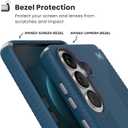 Speck Samsung Galaxy S26+ Presidio2 Grip + Magnet Case - Deep Sea/Silver Metallic/Spell Blue