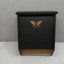 BIGBATBOX - Bat House for Outdoors - Clean Your Backyard from Mosquitoes - Wooden Bat House Kit - with Our Proven Bat Box Design, 2 Chamber Black (Up to 75 Bats)