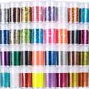 LEOBRO Glitter, 32 Colors Fine and Chunky Glitter for Crafts, Resin, Halloween Christmas Decors, Nail Body, Art Crafts