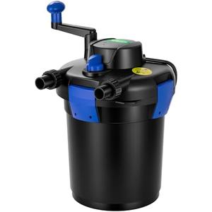 VIVOGROW Bio Pressure Pond Filter, with 13W UV-C Light, 1050 GPH Suitable for Koi Ponds up to 500 Gallons or Landscape Pools up to 1050 Gallons