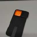 SURITCH for iPhone 17 Case with Camera Control Cover, Camera Slide Cover and Adjustable Kickstand, Compatible with MagSafe, Shockproof Bumper Protective Cases 6.3 Inch, Black