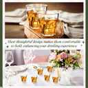 Tioncy 50 Pcs Acrylic Drinking Glasses 2 oz Small Whiskey Glass Clear Shot Glasses Bulk Unbreakable Stackable Mixed Drinkware Mini Beer Mug for Drinking Bars Wine Vodka