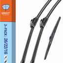 26"22"16" OEM Replacement Windshield Wiper Blades for Lexus RX350 2015-2020/Lexus RX450h 2015-2020 Premium All Weather Automotive Front Rear Wipers Set(Pack of 3)