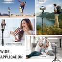 Liphisy 64 Tripod for Cell Phone & Camera, Phone Tripod with Remote and Phone Holder, Sturdy & Stable Height Adjustable Multi-Angle Shot Selfie Stick Tripod for Video Recording